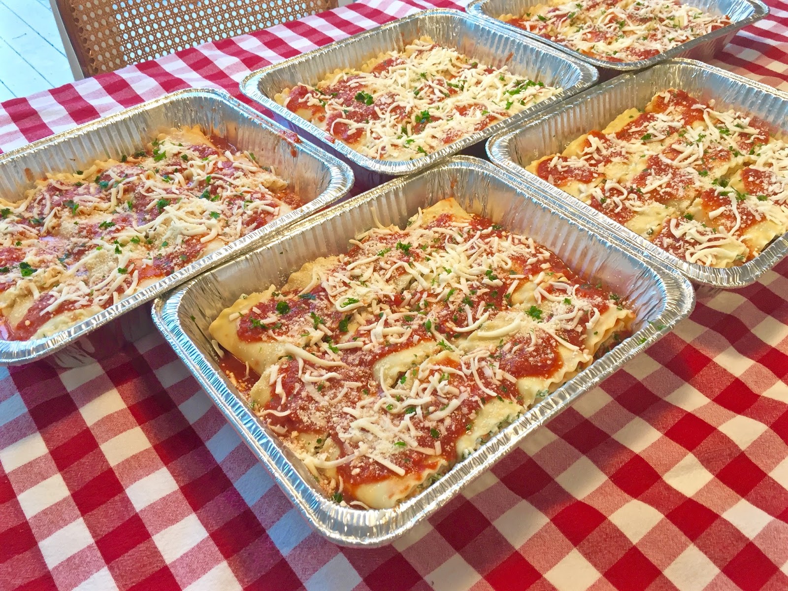 Ciao Chow Linda Lasagna RollUps for a crowd