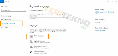 Cara mengganti bahasa di windows 10 3