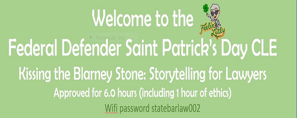 Kissing the Blarney Stone Saint Patrick's Day CLE and Beer & Wine Social