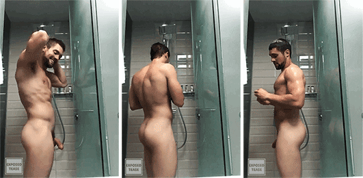 Dan futterman all naked in a shower.