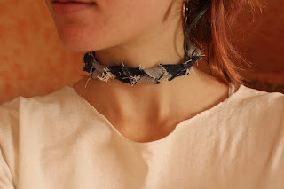 jean braided choker