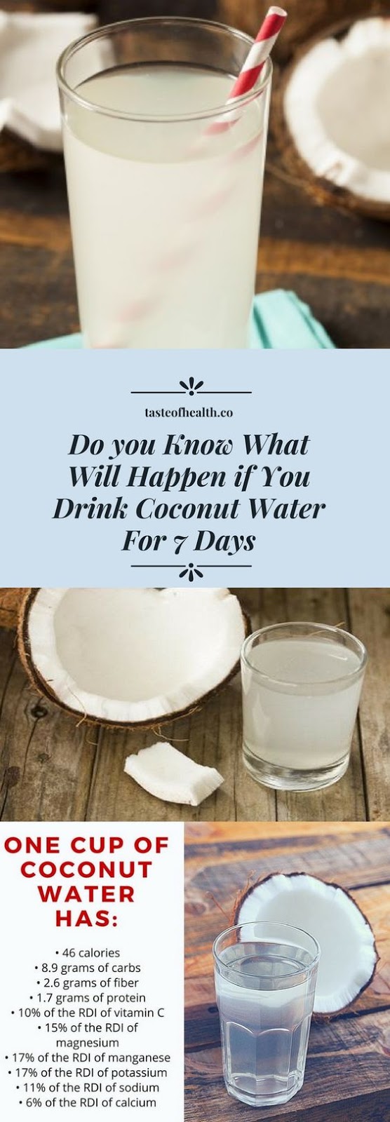DO YOU KNOW WHAT WILL HAPPEN IF YOU DRINK COCONUT WATER FOR 7 DAYS