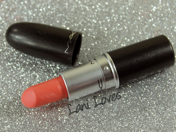 MAC MONDAY | A Tartan Tale - Cut A Caper Lipstick Swatches & Review