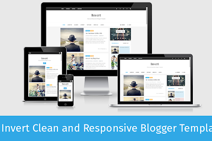 Invert Responsive And Seo Friendly Blogger Template