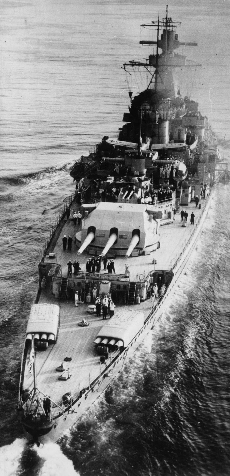 World War II History The German pocket battleship Graf Spee puts to