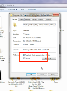 Hide-files-folders-window