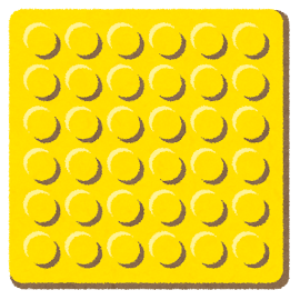 点字ブロックのイラスト（点）