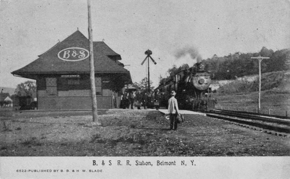 Vintage Railroad Pictures Buffalo & Susquehanna Station at Belmont