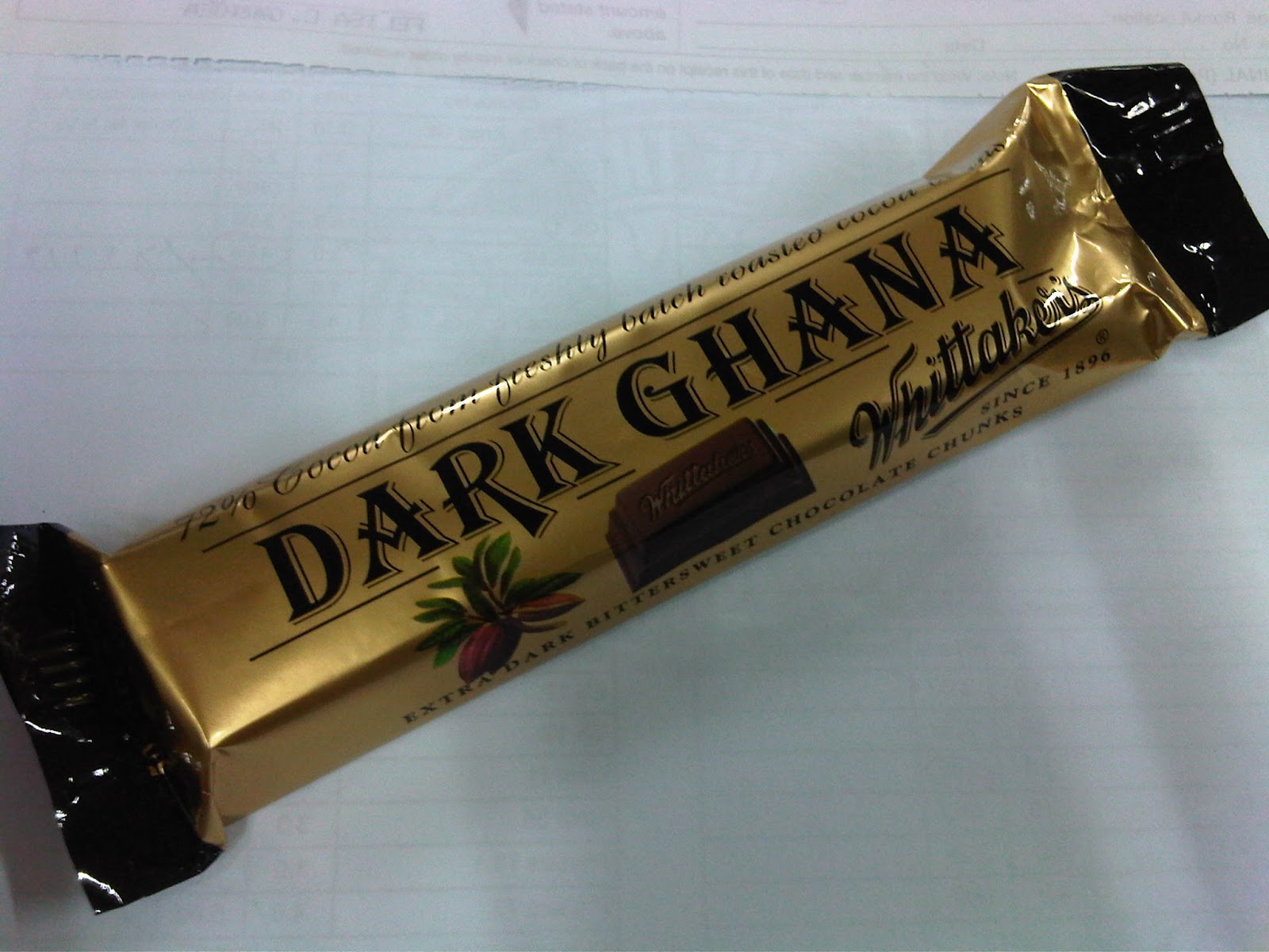 Regin's Realm Chocolate review Whittaker's Dark Ghana