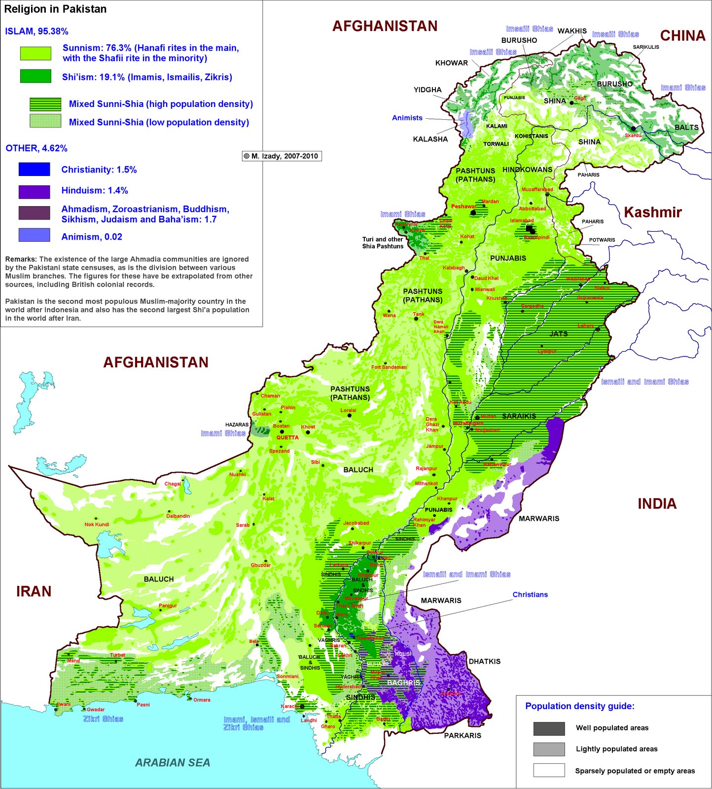 PAKISTAN - GEOGRAPHICAL MAPS OF PAKISTAN