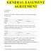 General Easement Agreement form in word