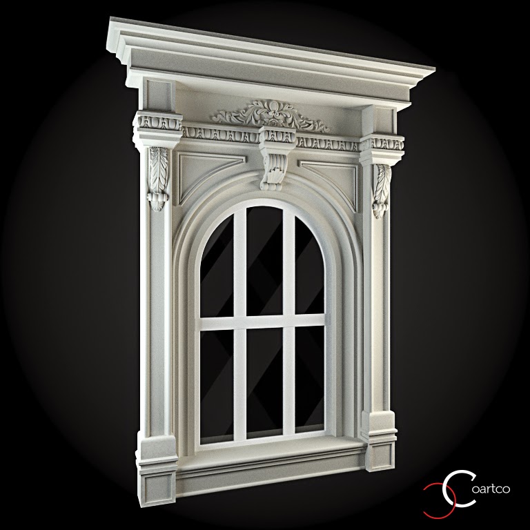 Ornamente Geamuri Exterior Cod: WIN-071 Ornamente Geamuri Exterior, Arcada, fatade case cu profile decorative polistiren, profile fatada, Model Cod: WIN-071