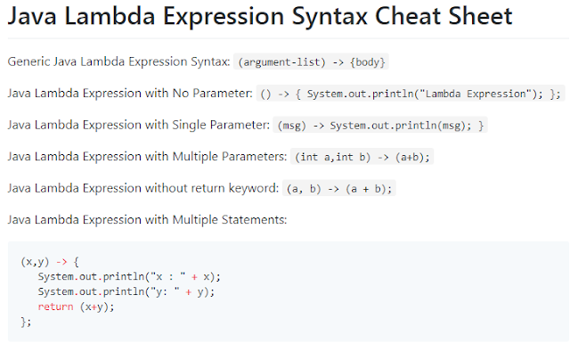 Java 8 Lambda Expressions
