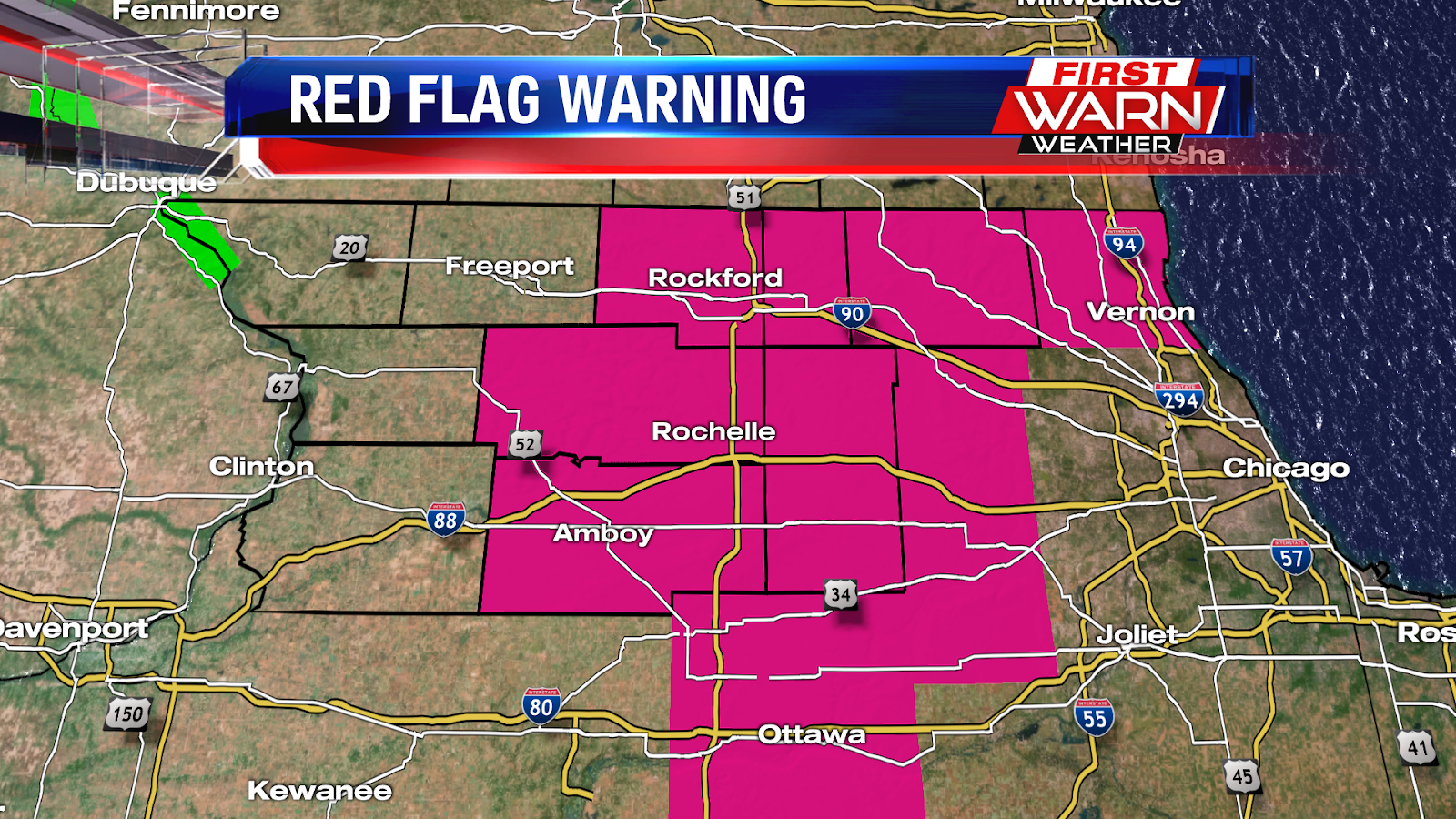 First Warn Weather Team Red Flag Warning Issued for Monday Afternoon