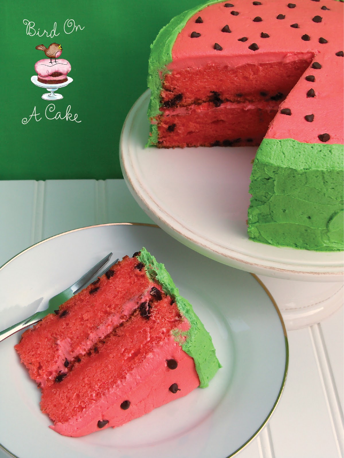 Bird On A Cake: Watermelon Flavored Cake