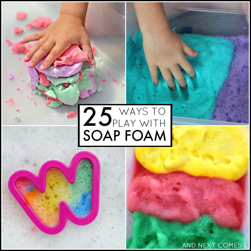 Soap Foam Toddler Sensory Play - Family Days Tried And Tested