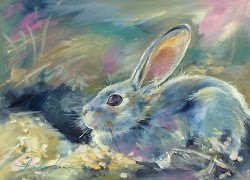 acrylic rabbit canvas