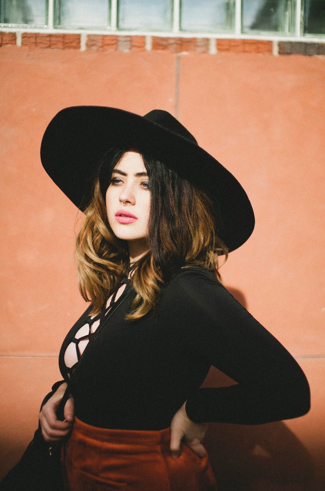 Lace Up Bodysuit witch, hat, lace, up, skirt, bohemian, outfit, fashion, Philadelphia