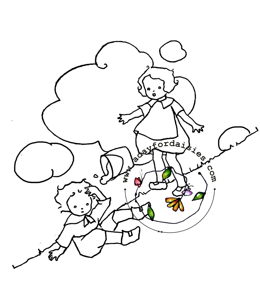 jack and jill coloring pages - photo #31