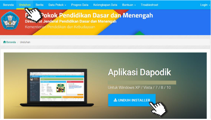 Langkah Langkah Install Aplikasi Dapodikdasmen Versi 2018 Dari Awal Sampai Selesai Dadang Jsn