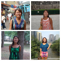 Photos of the author in Korea