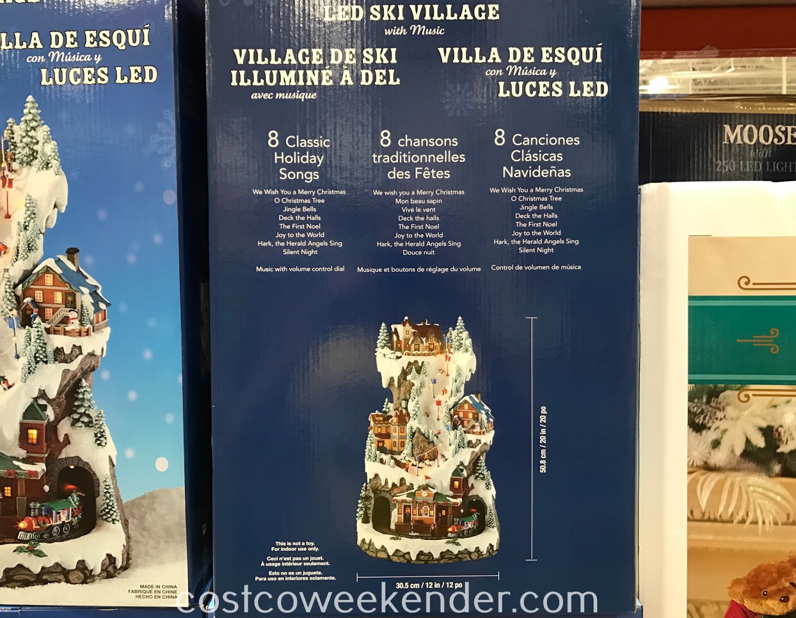 LED Winter Ski Village with Music Costco Weekender