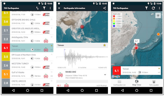Aplikasi Android Pendeteksi Gempa Bumi