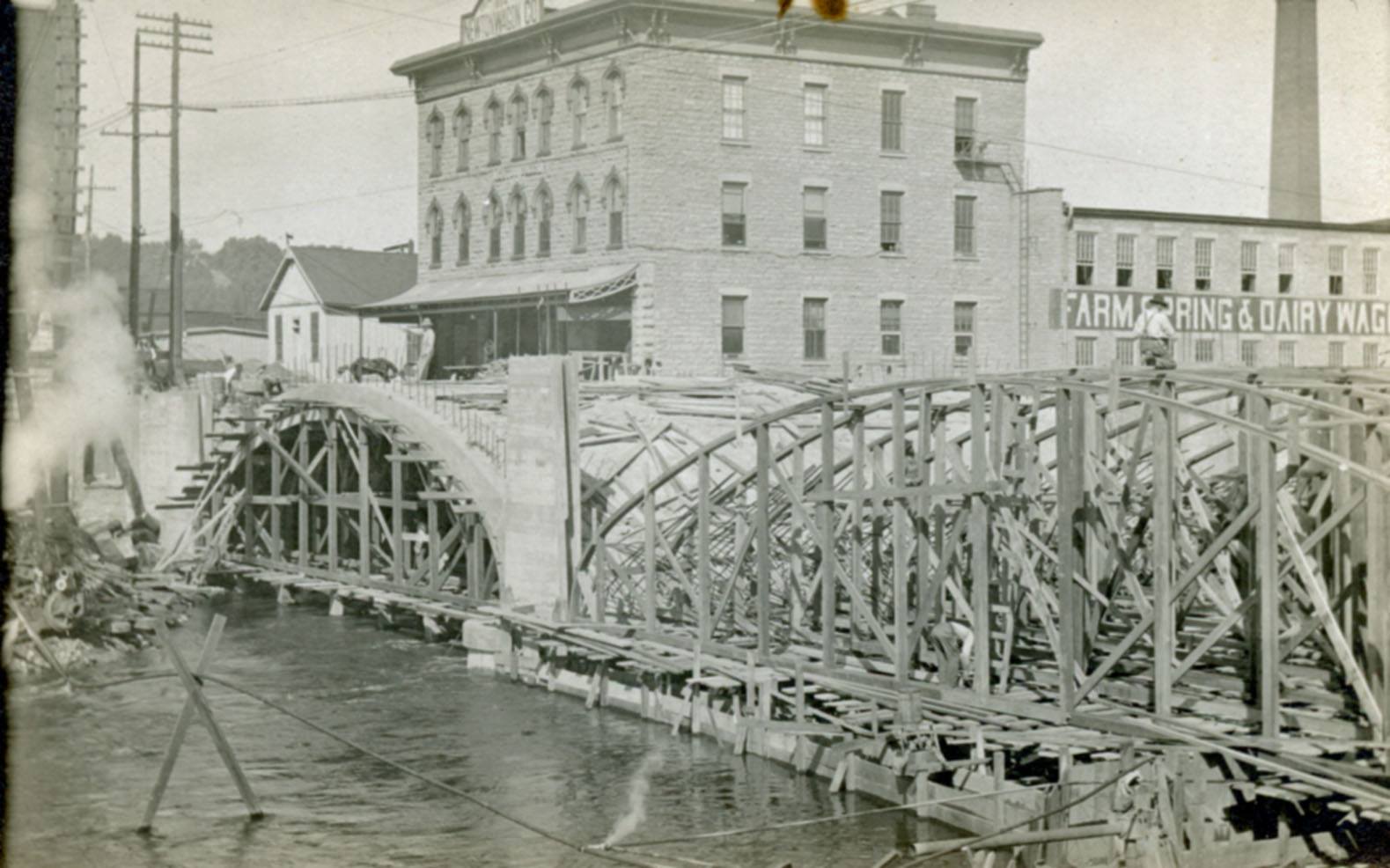 Industrial History Wilson Street Bridges over Fox River in Batavia, IL