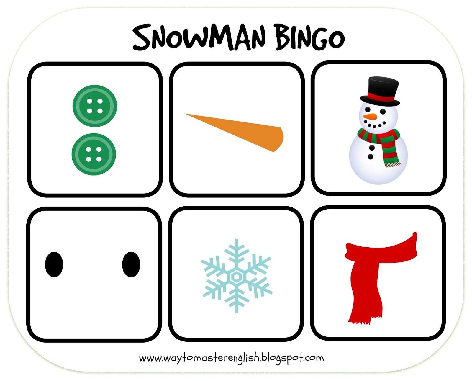 funglish-snowman-bingo