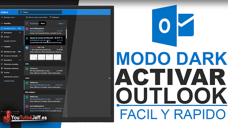Como Activar Modo Oscuro de Outlook - Trucos Outlook
