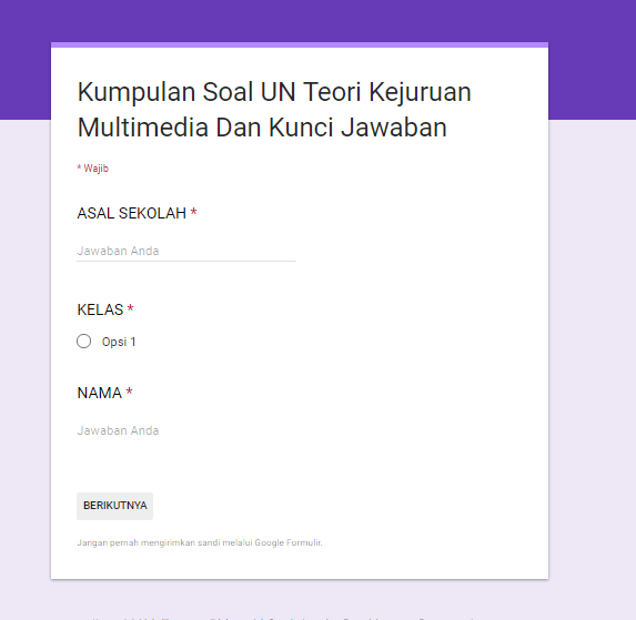 Kumpulan Soal Un Teori Kejuruan Multimedia Dan Kunci