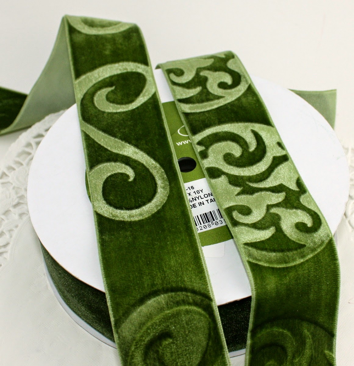 Paper and Ink Playground How to Emboss on Velvet Ribbon