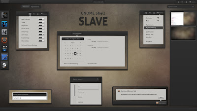 GNOME Shell - SLAVE theme