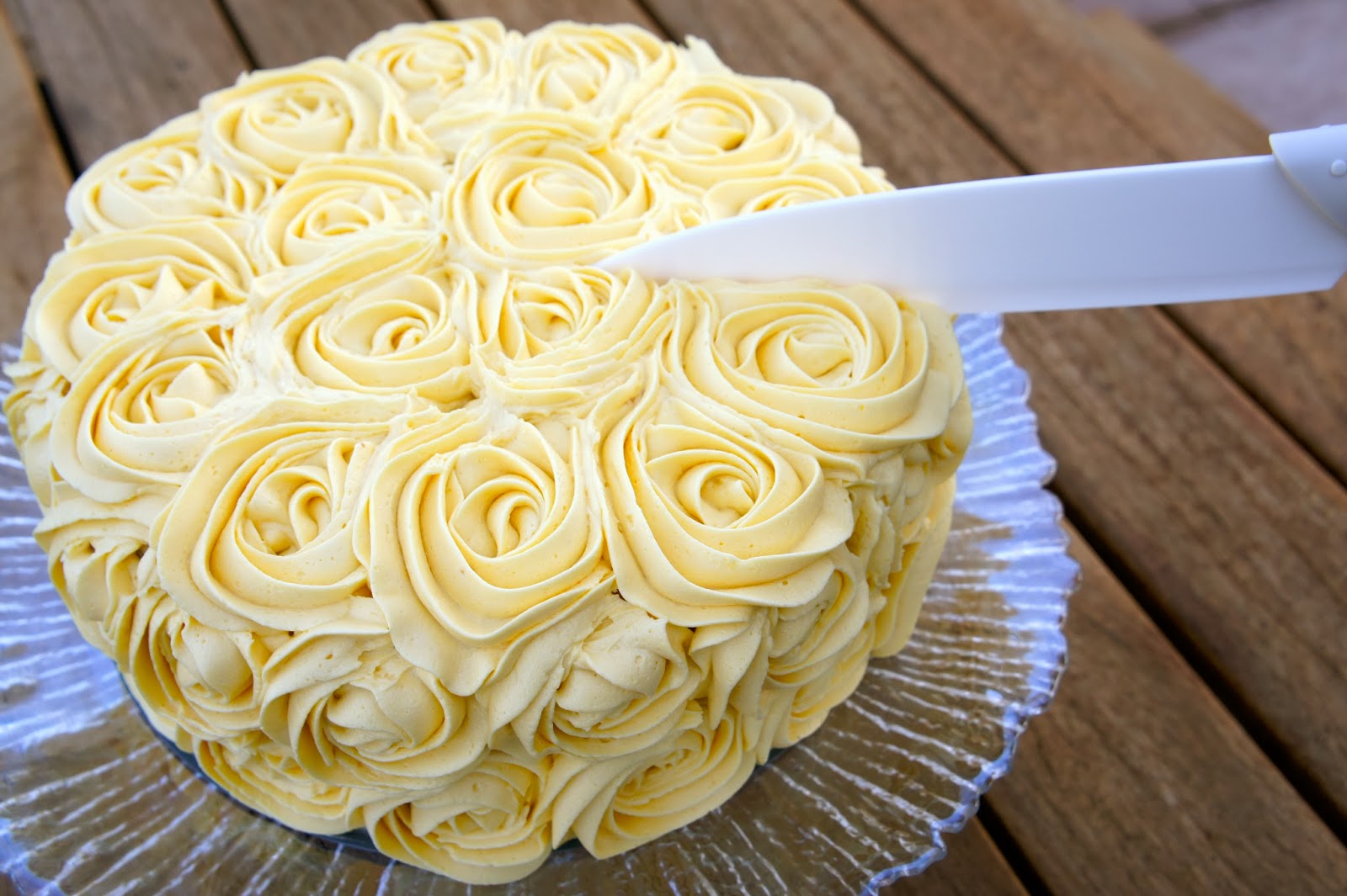 changtilly Lemon and Chocolate Layered Rose Cake