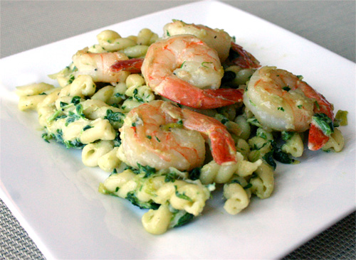 Shrimp, Leek, and Spinach Pasta Shrimp, Leek, and Spinach Pasta