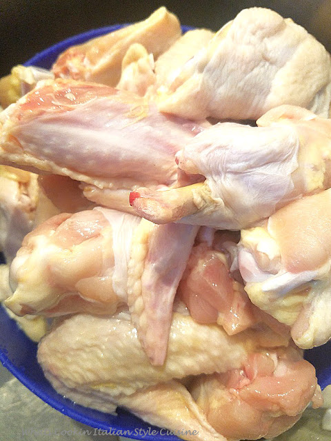 How To Cut Whole Chicken Wings and Wing Recipes these are whole chicken wings cut in half instructions and video on how to make fried hot wings after learning how to cut up the whole wings in the video. The chicken wings are shaken in a Southern flour, coated , fried and then poured hot wing sauce over them