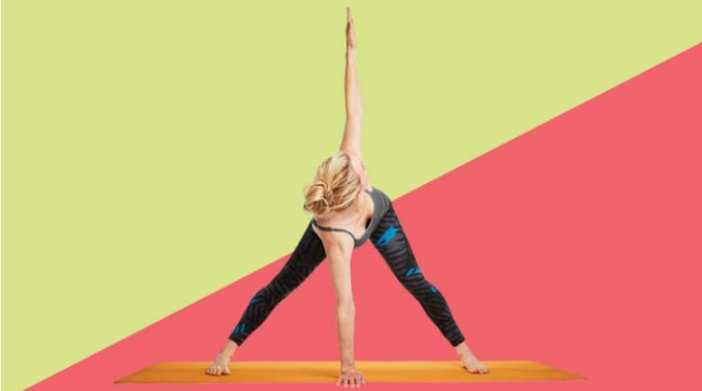 gerakan yoga postur segitiga