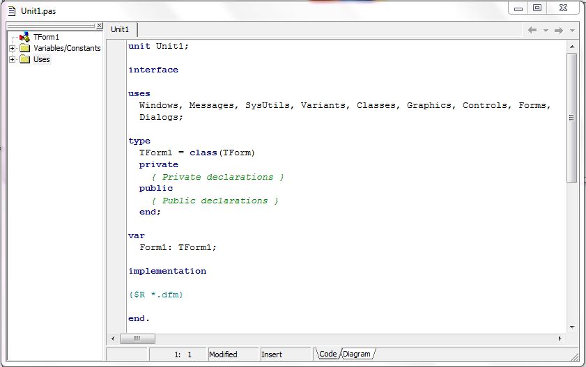 Delphi ide. Панель watch ide delphi. окно редактора кода делфи это.