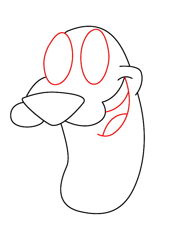 How To Draw Courage The Cowardly Dog Draw Central