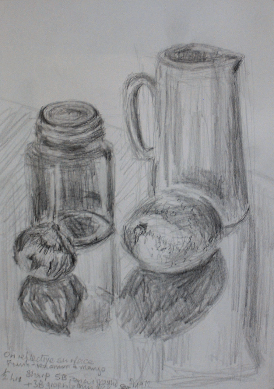 annipainting Project 2, Exercise 8 & 9, Tonal Study on a White Ground