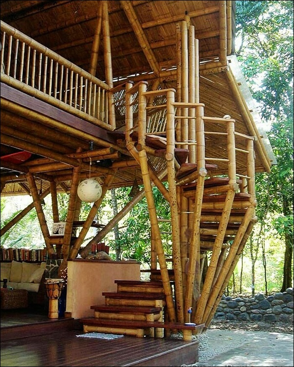 casa feita de bambu