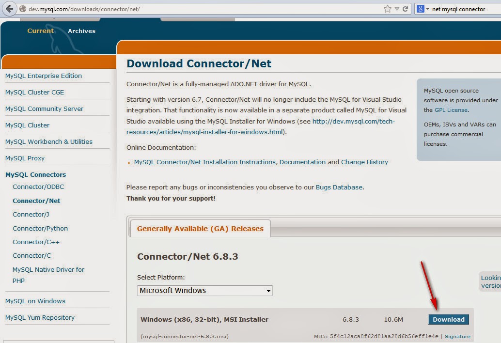 Mysql connector errors. Mysql connector errors