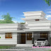 1310 sq-ft decorative flat roof home