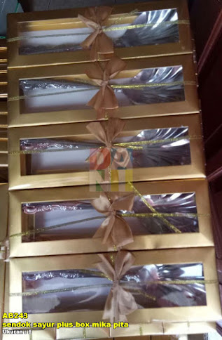 sendok sayur plus box mika pita