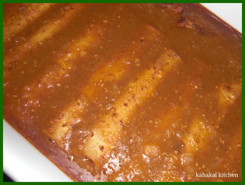 Kahakai Kitchen Pinto Bean Enchiladas with Tofu Sour Cream and a