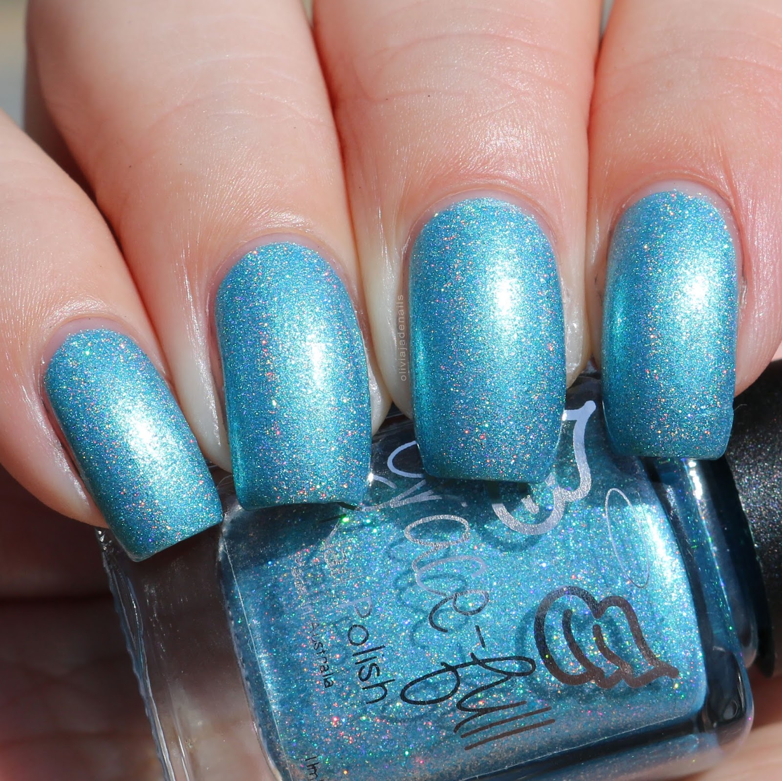 Grace-full Nail Polish Peg's Ocean swatched by Olivia Jade Nails