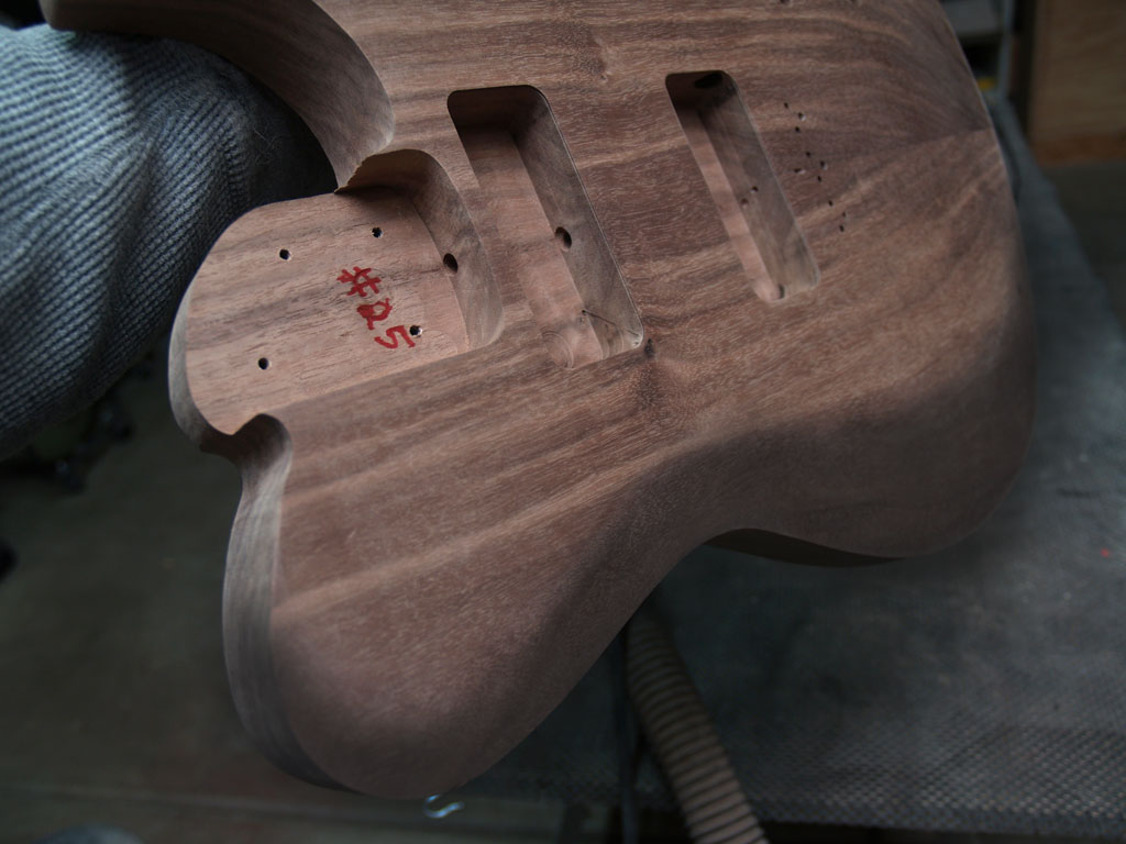 blog Carving Up A Walnut Guitar Body