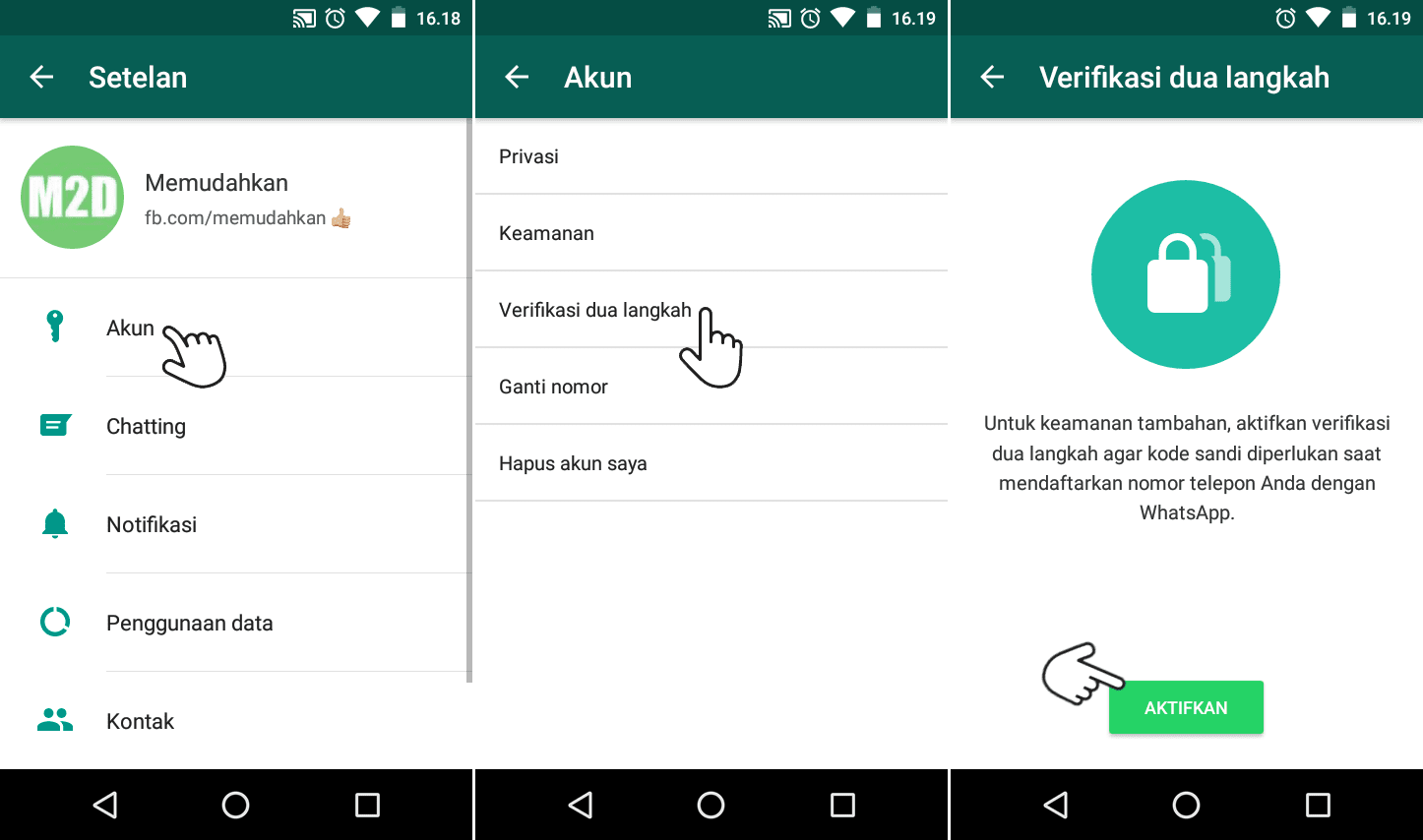 Mengamankan Akun WhatsApp dengan Verifikasi Dua Langkah