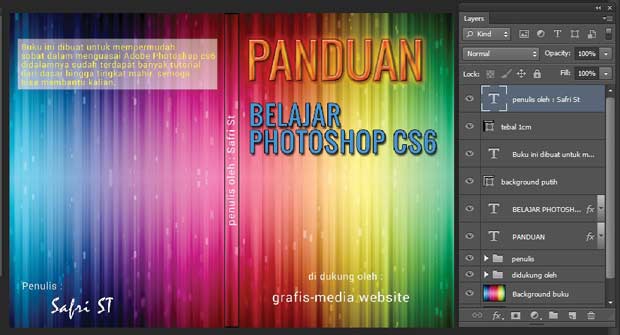 Cara Desain Cover Buku Keren Dengan Photoshop Grafis Media