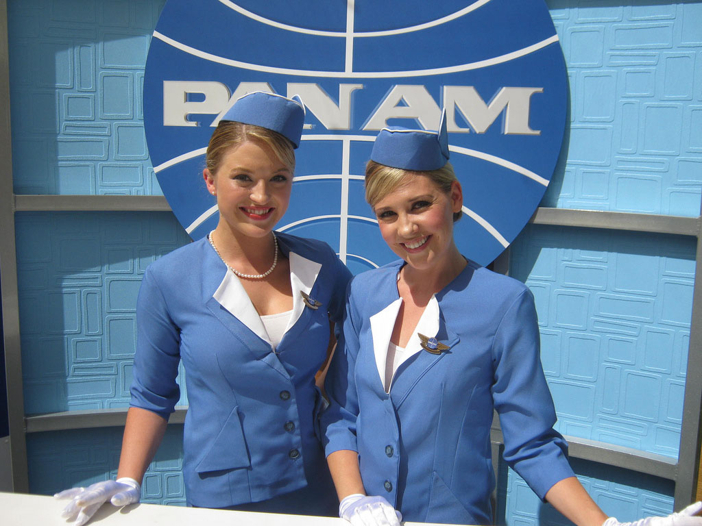 Pan Am Mall Tour in LA ~ World stewardess Crews
